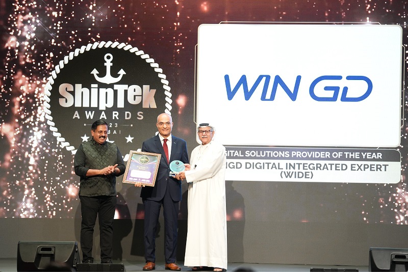 WinGD bags “Digital Solutions Provider of the Year” title at ShipTek International Awards 2023